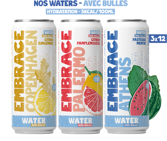 36 CANETTES DE NOS WATERS AVEC BULLES