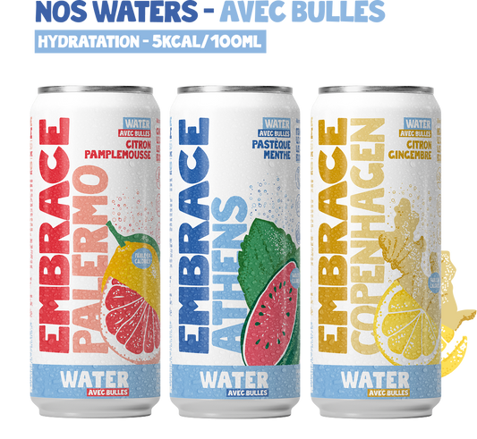 12 CANETTES DE NOS WATER AVEC BULLES ;)